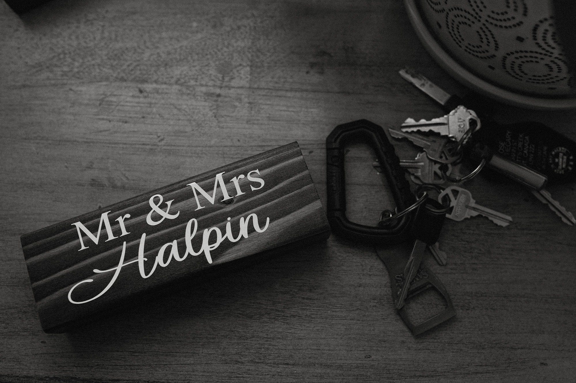 mr and mrs customizable etsy keychain