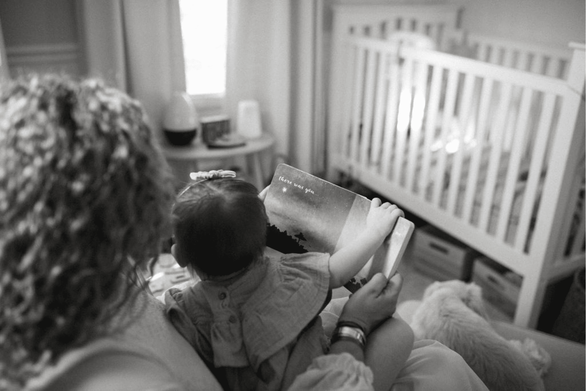 b&w black and white mommy and mebaby portraits cozy nursery boho family photos New York photographer