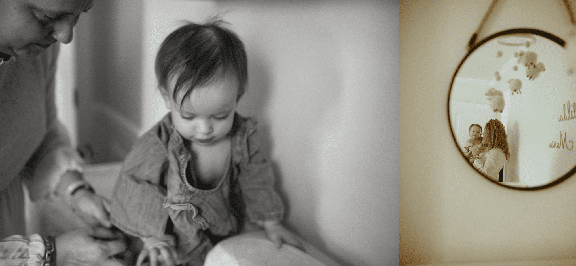baby portraits nursery boho family photos Long Island New York photographer black and white b&w 